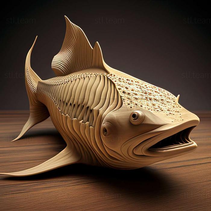 3D model Common scalar fish (STL)